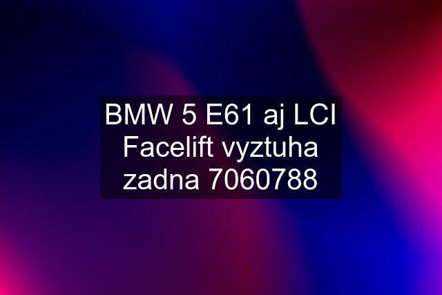 BMW 5 E61 aj LCI Facelift vyztuha zadna 7060788