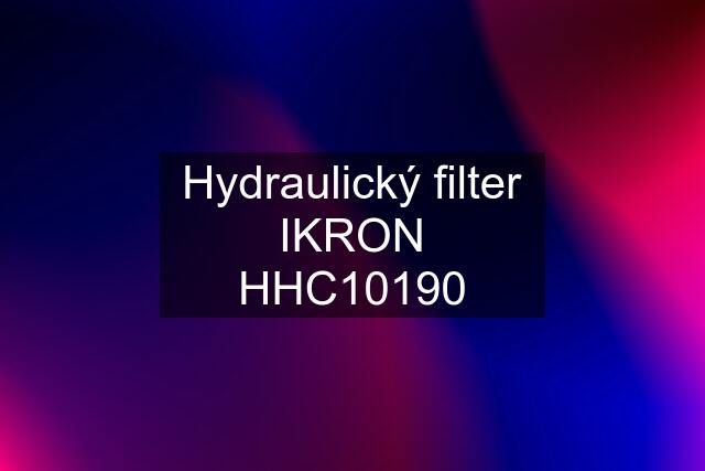 Hydraulický filter IKRON HHC10190