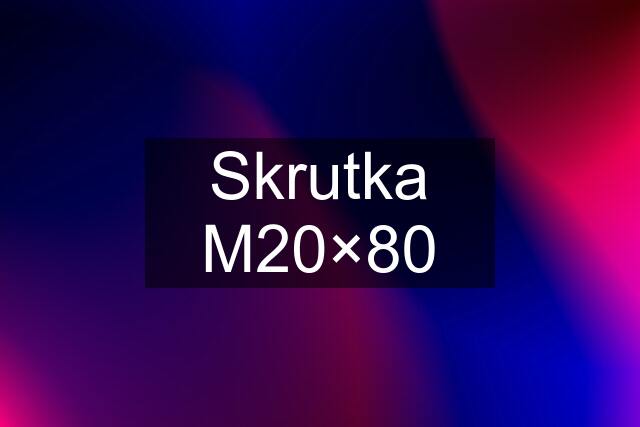 Skrutka M20×80