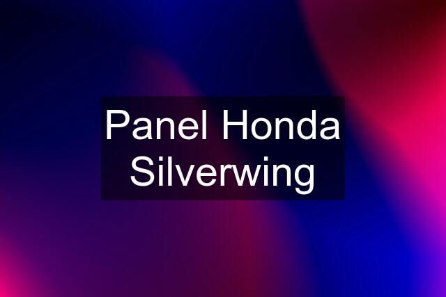 Panel Honda Silverwing