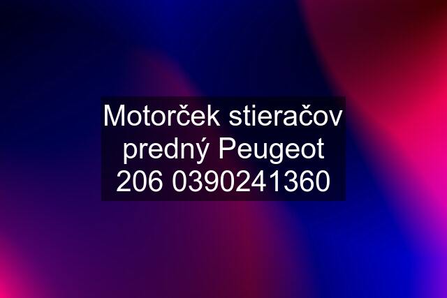 Motorček stieračov predný Peugeot 1360