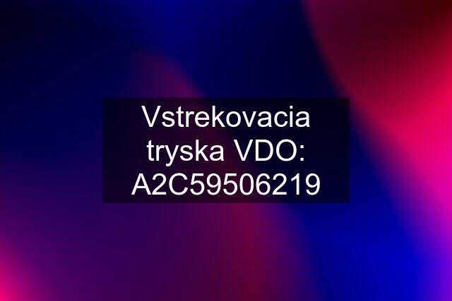 Vstrekovacia tryska VDO: A2C59506219