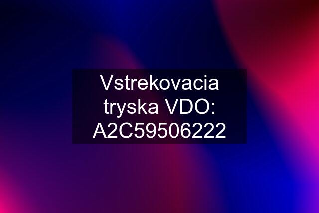 Vstrekovacia tryska VDO: A2C59506222