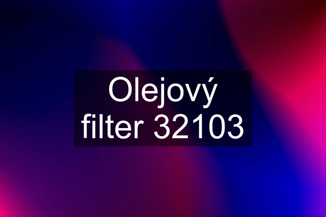 Olejový filter 32103