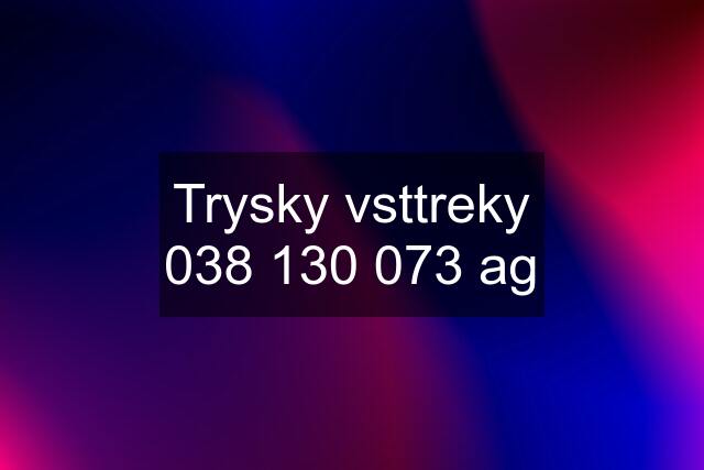 Trysky vsttreky  ag