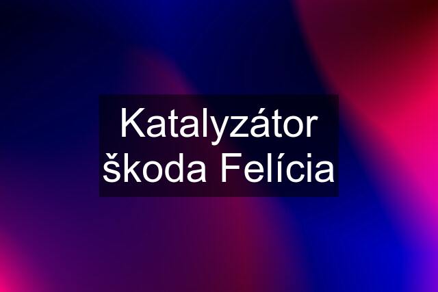 Katalyzátor škoda Felícia