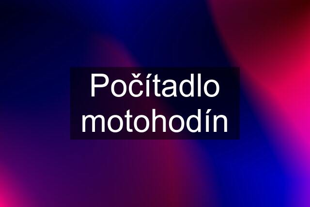 Počítadlo motohodín