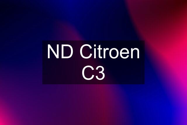 ND Citroen C3