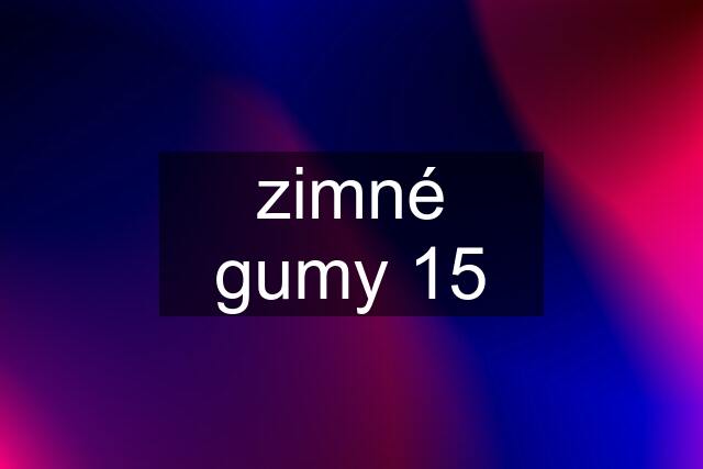 zimné gumy 15