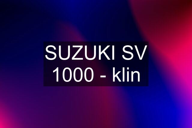 SUZUKI SV 1000 - "klin"