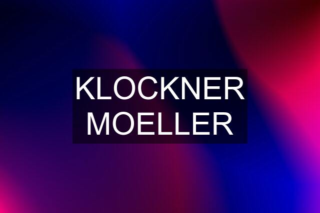 KLOCKNER MOELLER