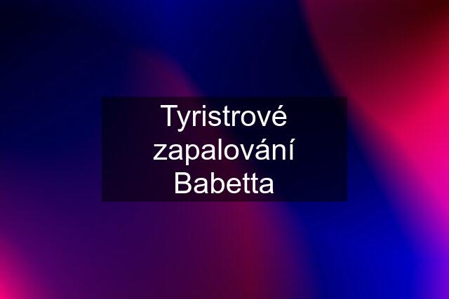 Tyristrové zapalování Babetta