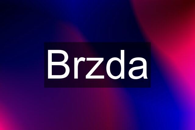 Brzda
