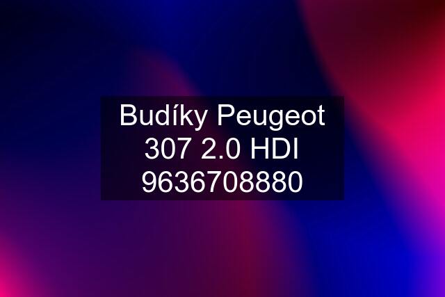 Budíky Peugeot 307 2.0 HDI 9636708880