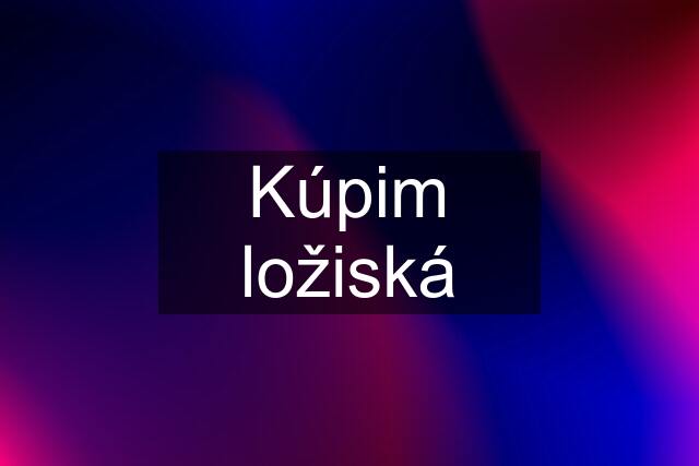 Kúpim ložiská