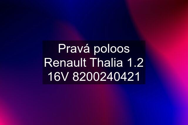 Pravá poloos Renault Thalia 1.2 16V 8200240421