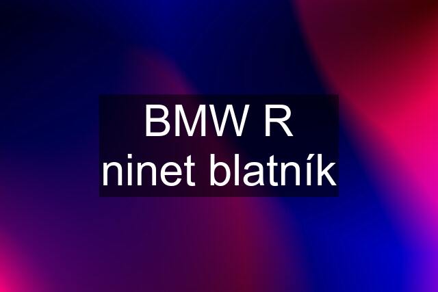 BMW R ninet blatník