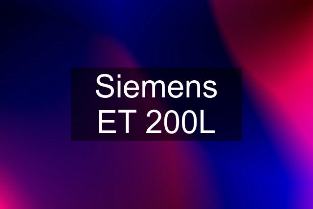 Siemens ET 200L