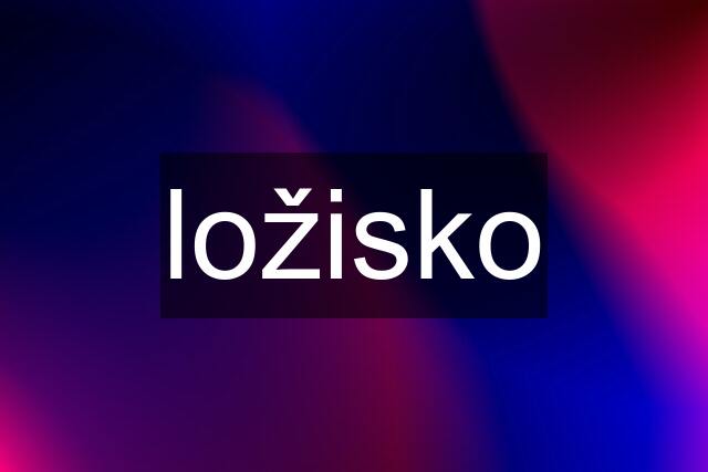 ložisko