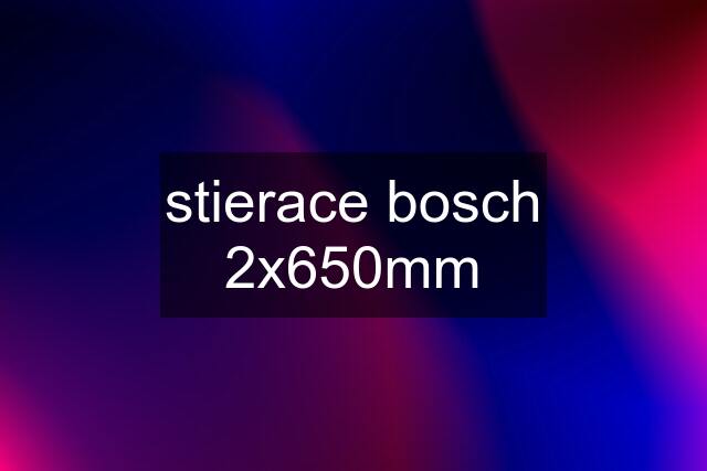 stierace bosch 2x650mm