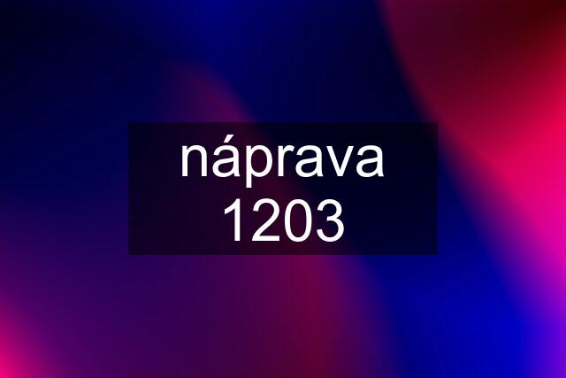 náprava 1203