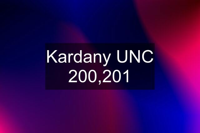 Kardany UNC 200,201