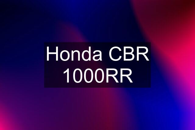 Honda CBR 1000RR