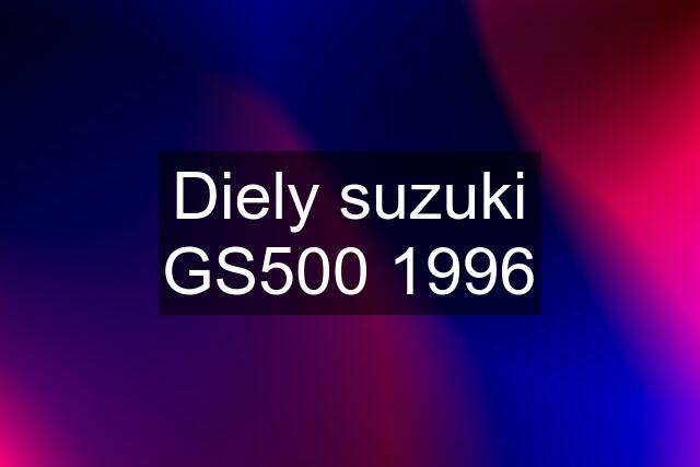 Diely suzuki GS500 1996