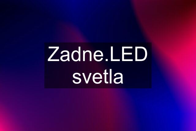 Zadne.LED svetla