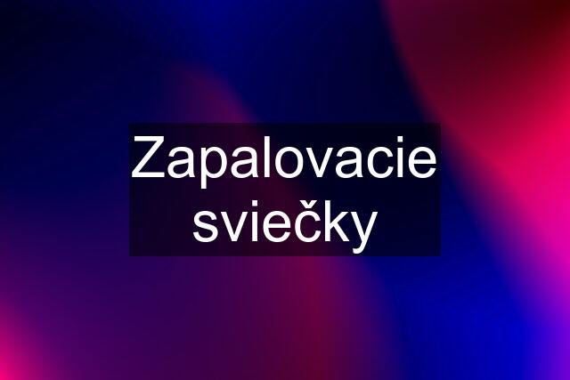 Zapalovacie sviečky