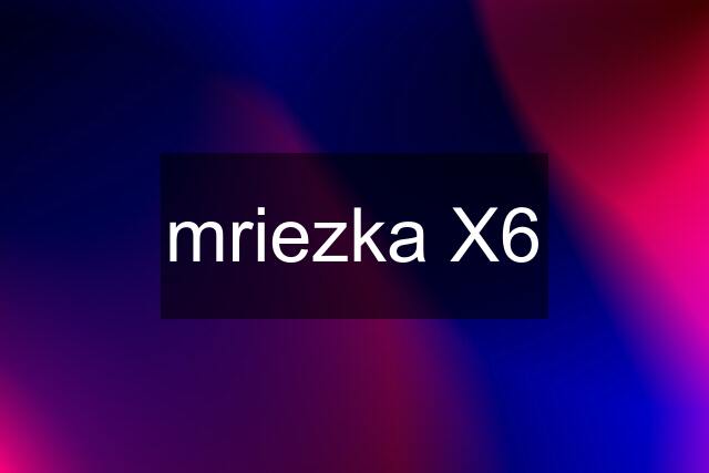 mriezka X6