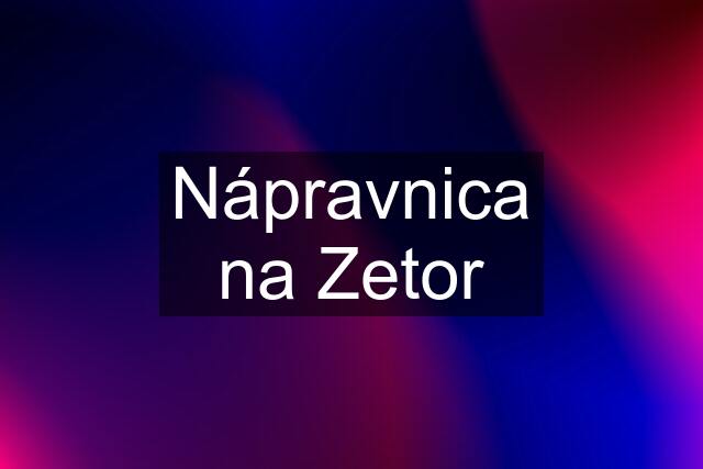 Nápravnica na Zetor