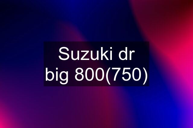 Suzuki dr big 800(750)