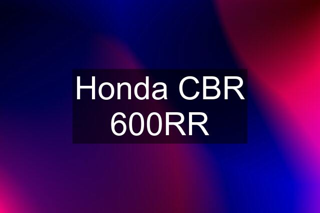 Honda CBR 600RR