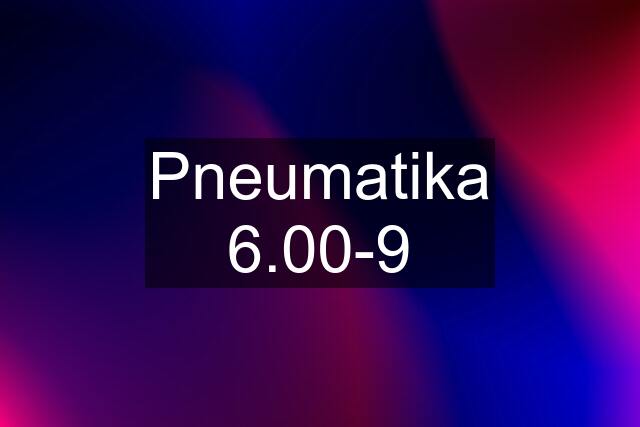 Pneumatika 6.00-9