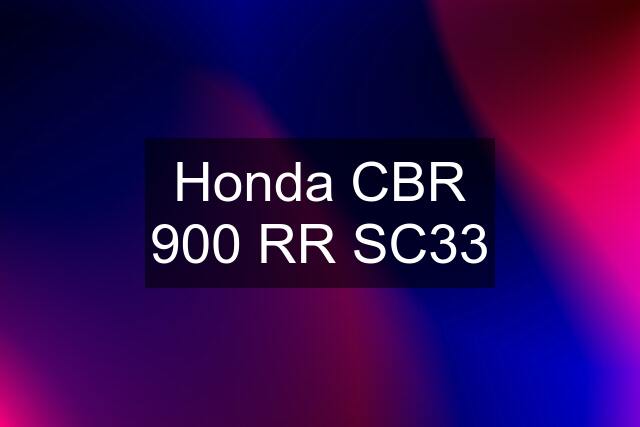 Honda CBR 900 RR SC33