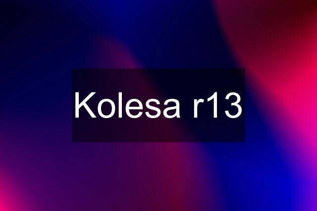 Kolesa r13