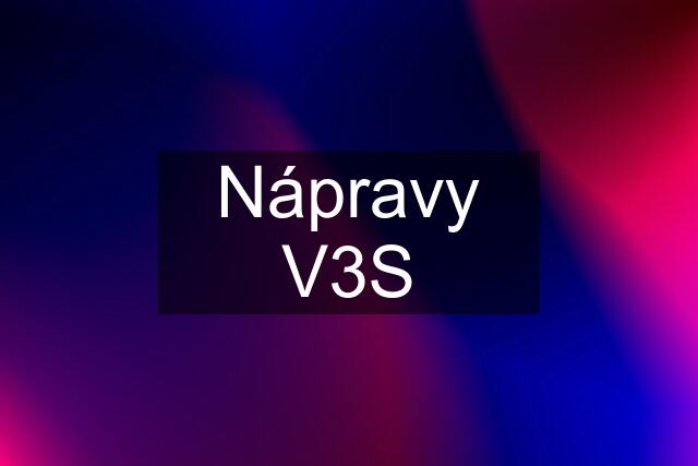 Nápravy V3S