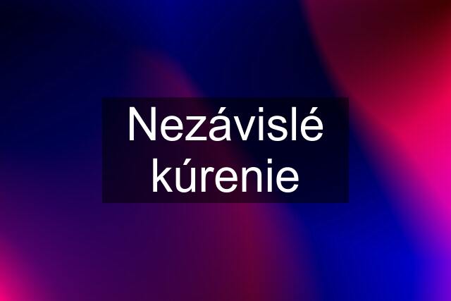 Nezávislé kúrenie