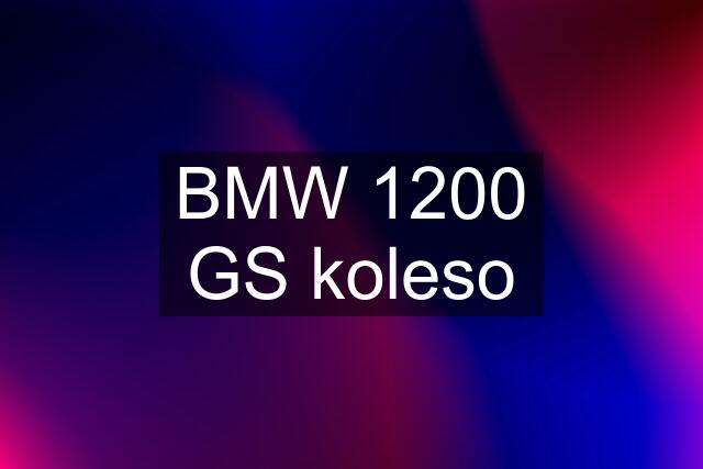 BMW 1200 GS koleso