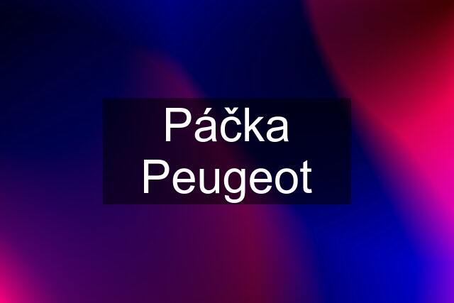 Páčka Peugeot