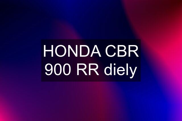 HONDA CBR 900 RR diely