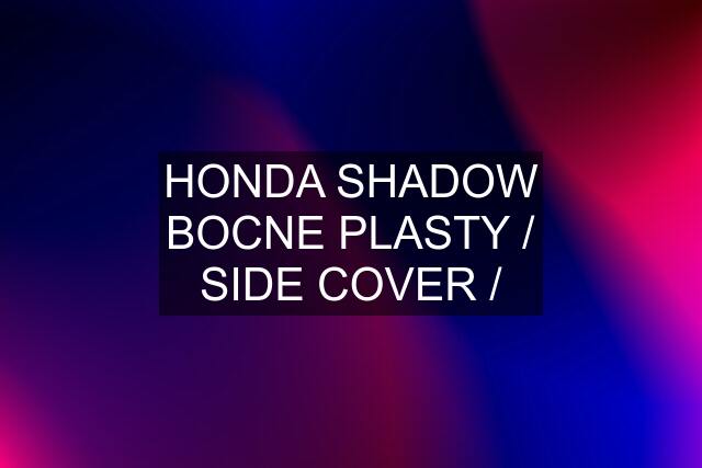 HONDA SHADOW BOCNE PLASTY / SIDE COVER /