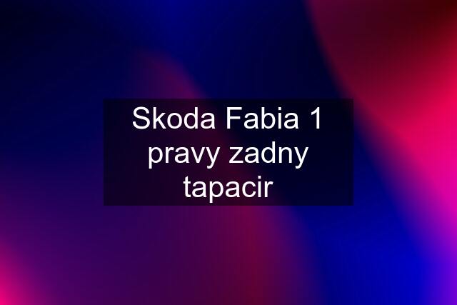 Skoda Fabia 1 pravy zadny tapacir