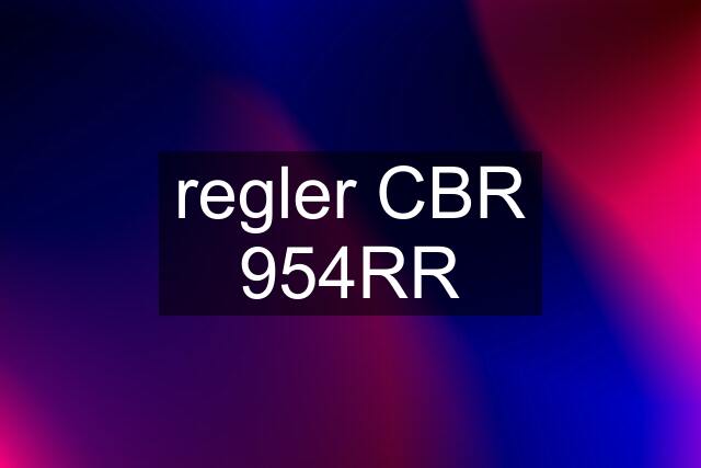 regler CBR 954RR