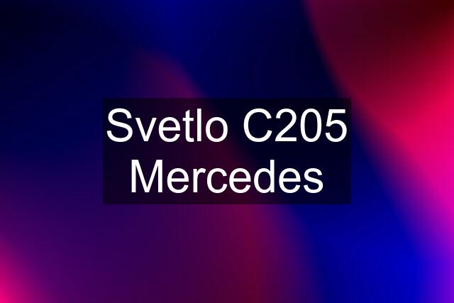 Svetlo C205 Mercedes