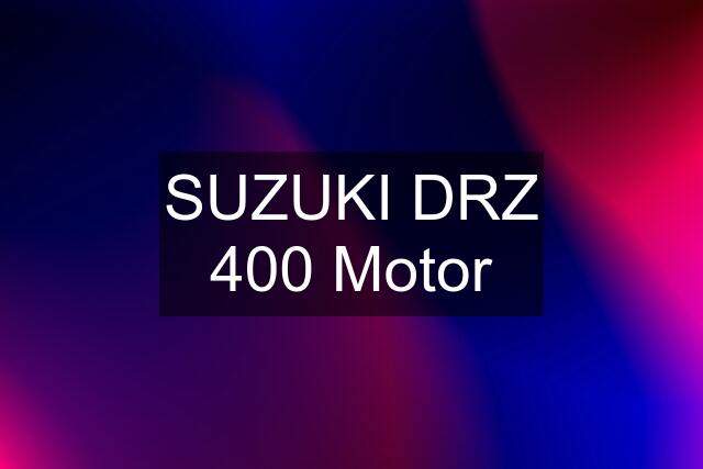 SUZUKI DRZ 400 Motor