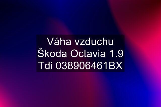 Váha vzduchu Škoda Octavia 1.9 Tdi 038906461BX