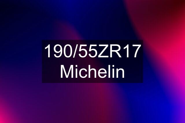 190/55ZR17 Michelin