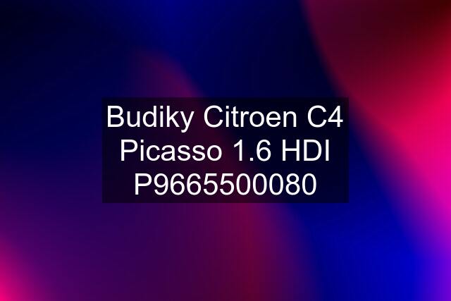 Budiky Citroen C4 Picasso 1.6 HDI P9665500080